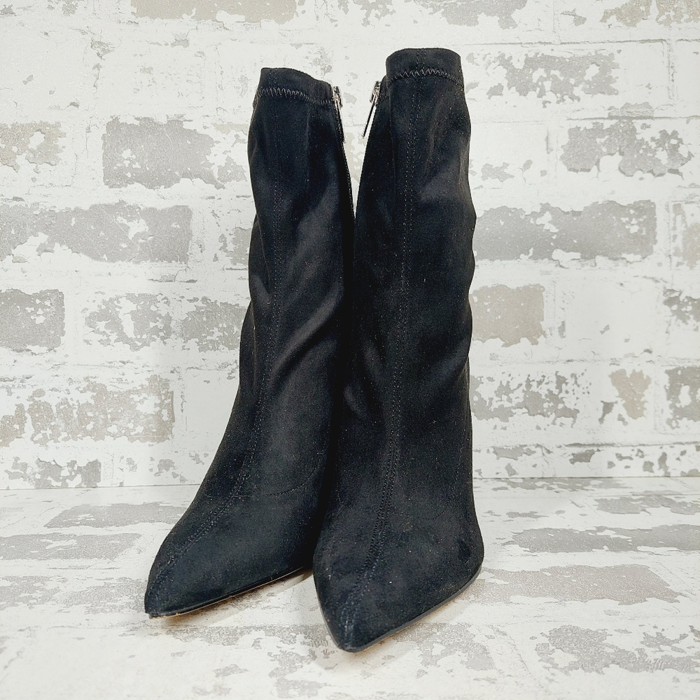 New Marc Fisher Larry Pointed Toe Black Ankle Bootie  W791 - Picture 2 of 13